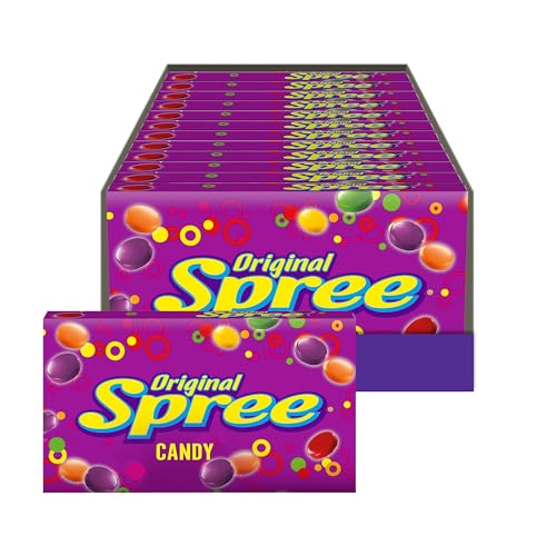 Spree Original Hard Candy, Sweet & Tart, Theater Box, 5 oz, 12 Ct