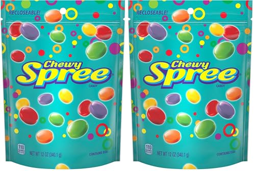Spree Original Hard Candy, Resealable Bag, 12 Ounce Bag Full Size (Pack of 2)